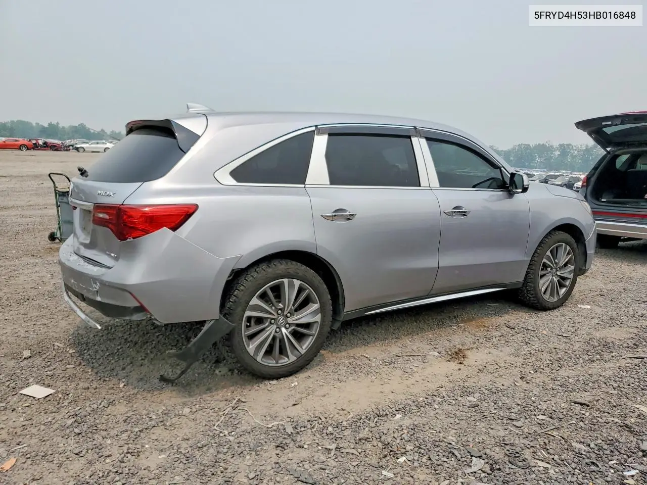 2017 Acura Mdx Technology VIN: 5FRYD4H53HB016848 Lot: 61087706