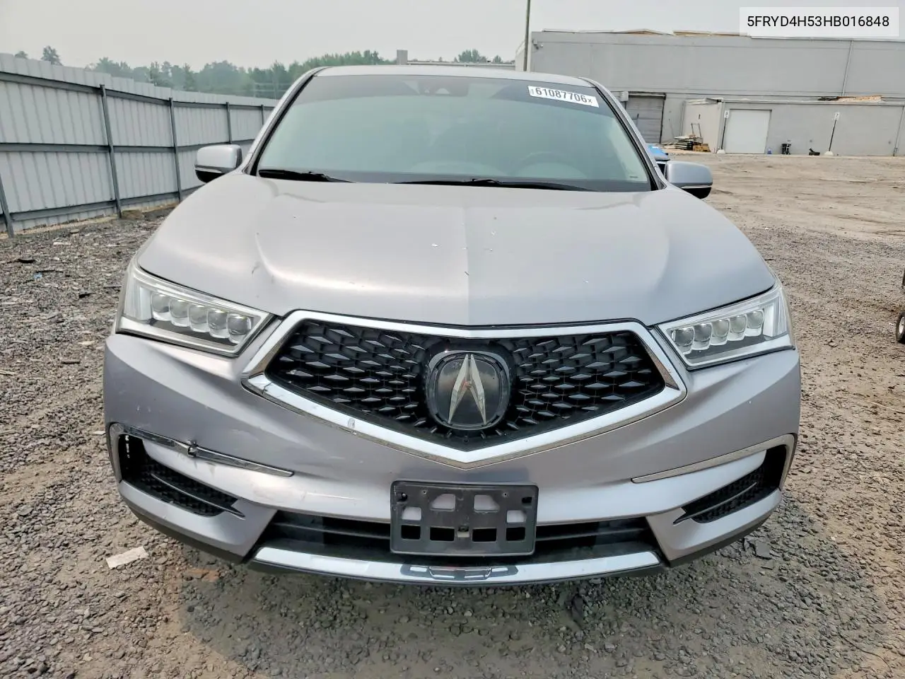 2017 Acura Mdx Technology VIN: 5FRYD4H53HB016848 Lot: 61087706