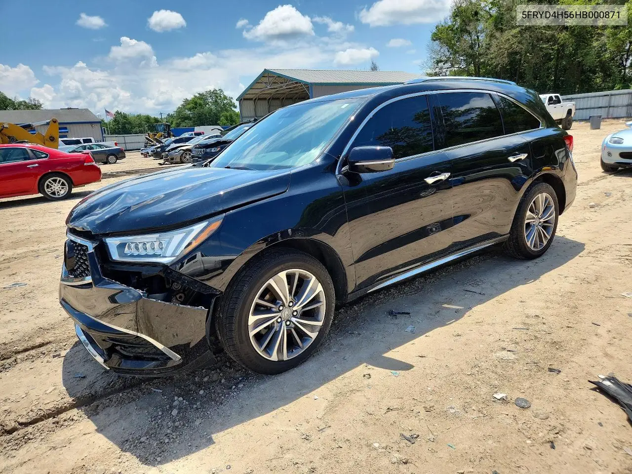 2017 Acura Mdx Technology VIN: 5FRYD4H56HB000871 Lot: 61231026