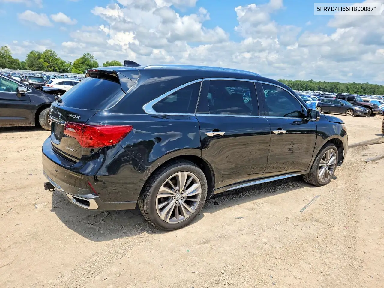 2017 Acura Mdx Technology VIN: 5FRYD4H56HB000871 Lot: 61231026