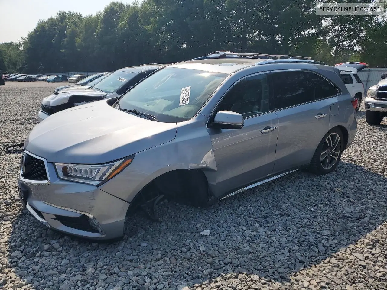 2017 Acura Mdx Advance VIN: 5FRYD4H98HB004651 Lot: 61376386
