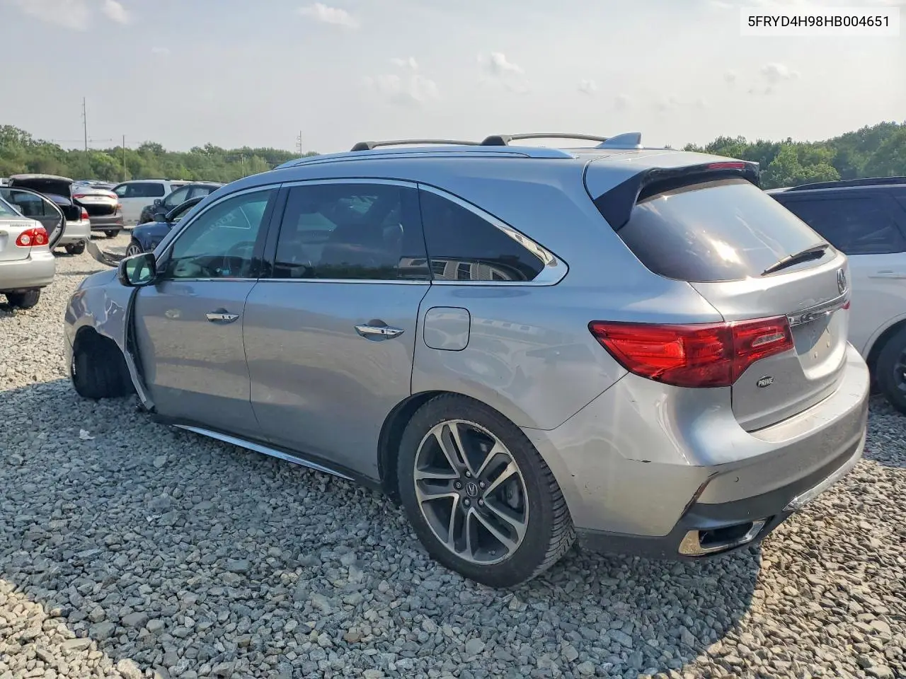 2017 Acura Mdx Advance VIN: 5FRYD4H98HB004651 Lot: 61376386