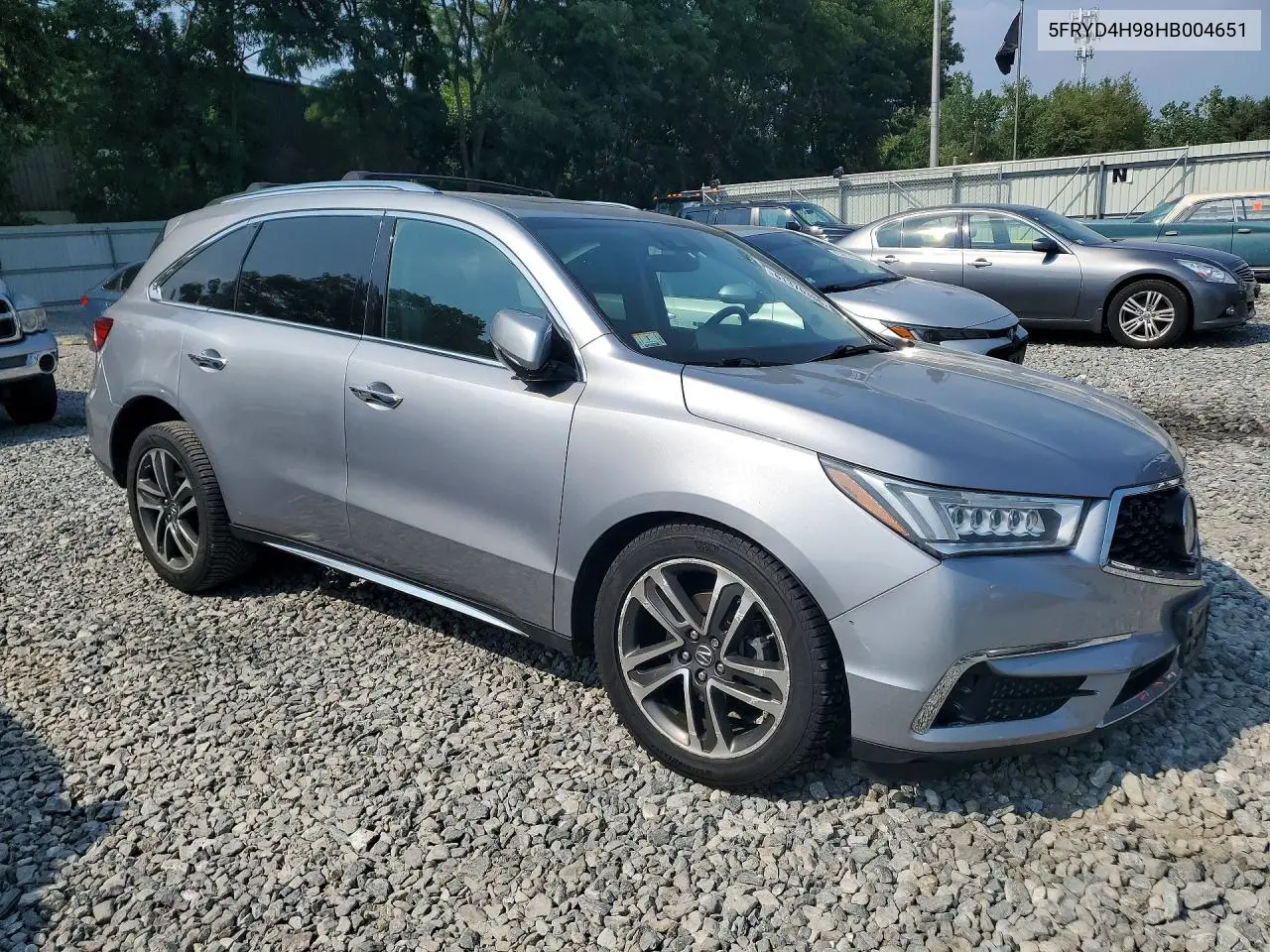 2017 Acura Mdx Advance VIN: 5FRYD4H98HB004651 Lot: 61376386