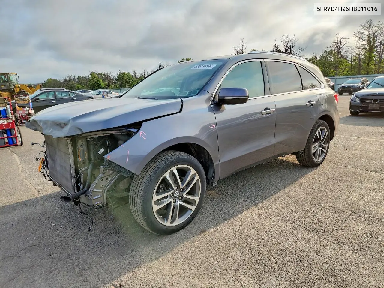 2017 Acura Mdx Advance VIN: 5FRYD4H96HB011016 Lot: 61519266