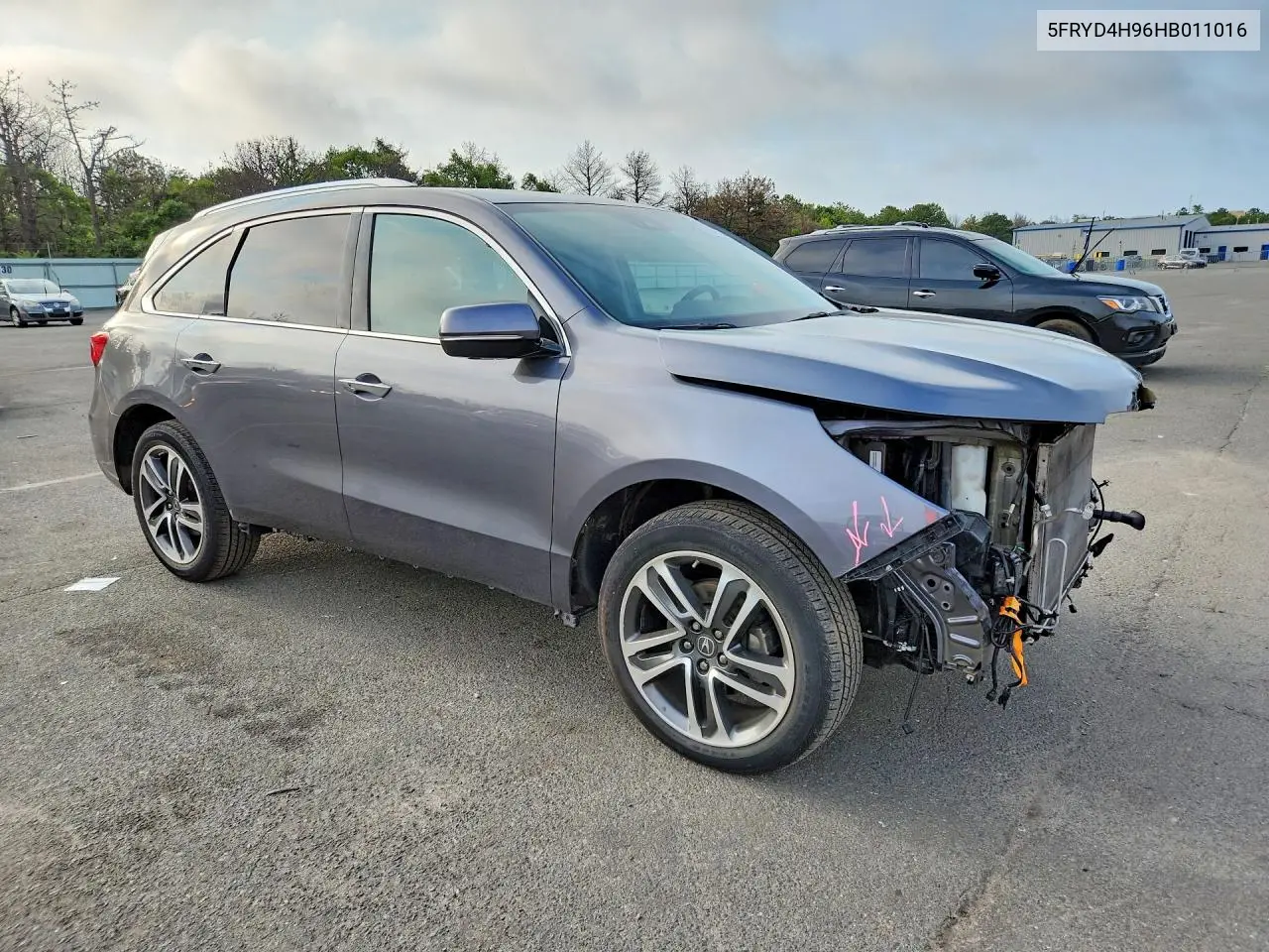 2017 Acura Mdx Advance VIN: 5FRYD4H96HB011016 Lot: 61519266