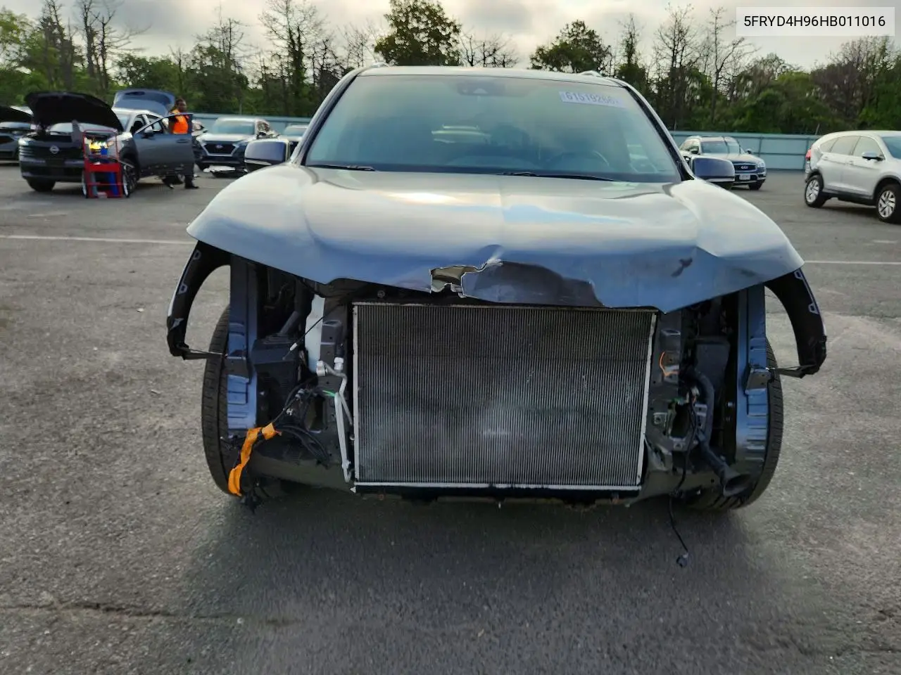 2017 Acura Mdx Advance VIN: 5FRYD4H96HB011016 Lot: 61519266