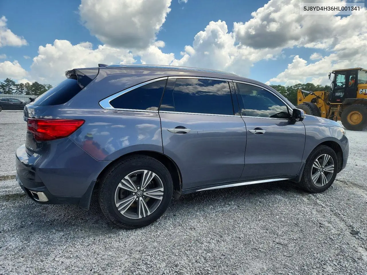 2017 Acura Mdx VIN: 5J8YD4H36HL001341 Lot: 61859756