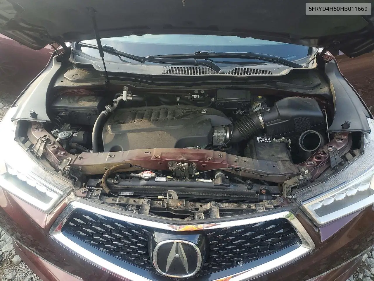 2017 Acura Mdx Technology VIN: 5FRYD4H50HB011669 Lot: 61922926