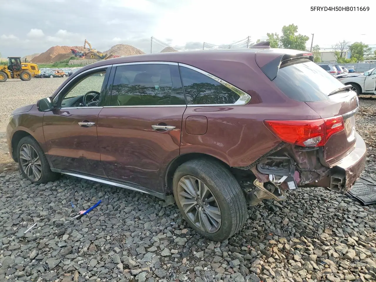 2017 Acura Mdx Technology VIN: 5FRYD4H50HB011669 Lot: 61922926