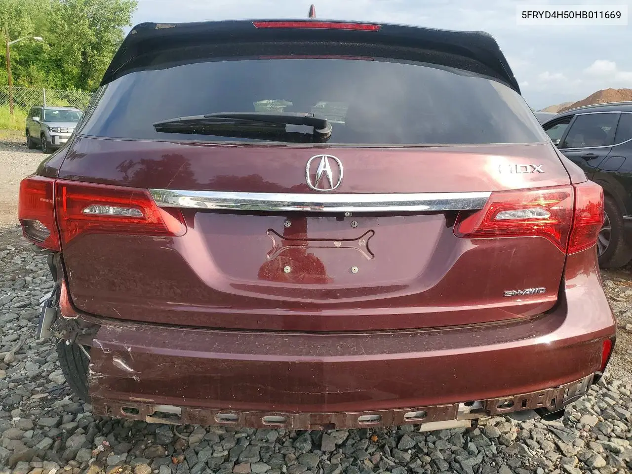 2017 Acura Mdx Technology VIN: 5FRYD4H50HB011669 Lot: 61922926