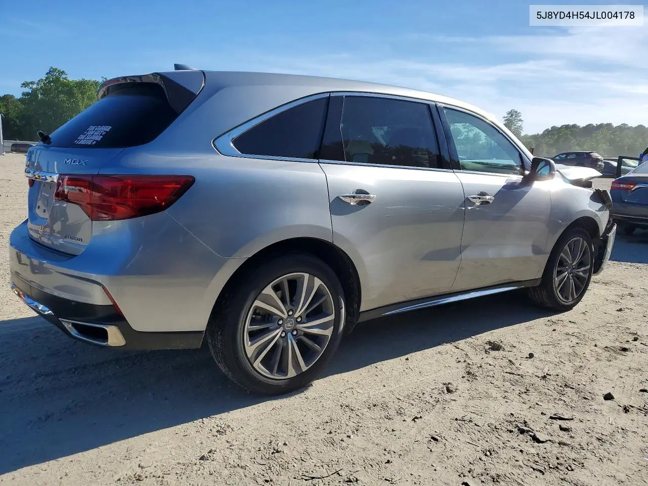 2018 Acura Mdx Technology VIN: 5J8YD4H54JL004178 Lot: 56181656