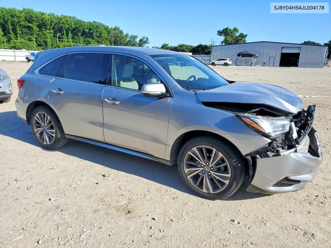2018 Acura Mdx Technology VIN: 5J8YD4H54JL004178 Lot: 56181656
