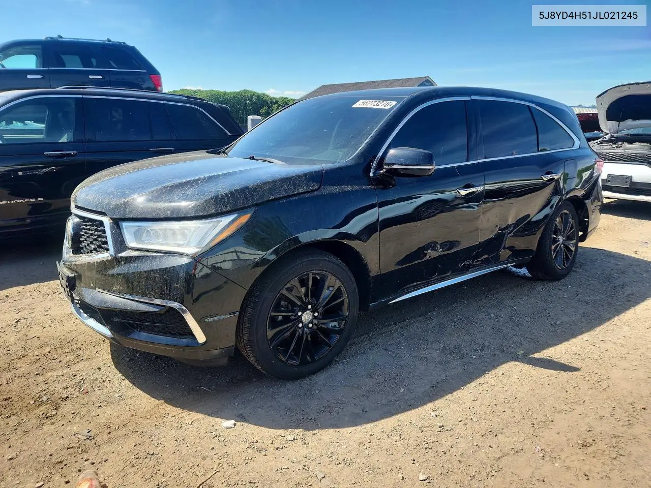 2018 Acura Mdx Technology VIN: 5J8YD4H51JL021245 Lot: 56273276