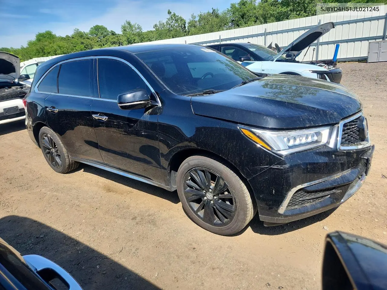 2018 Acura Mdx Technology VIN: 5J8YD4H51JL021245 Lot: 56273276