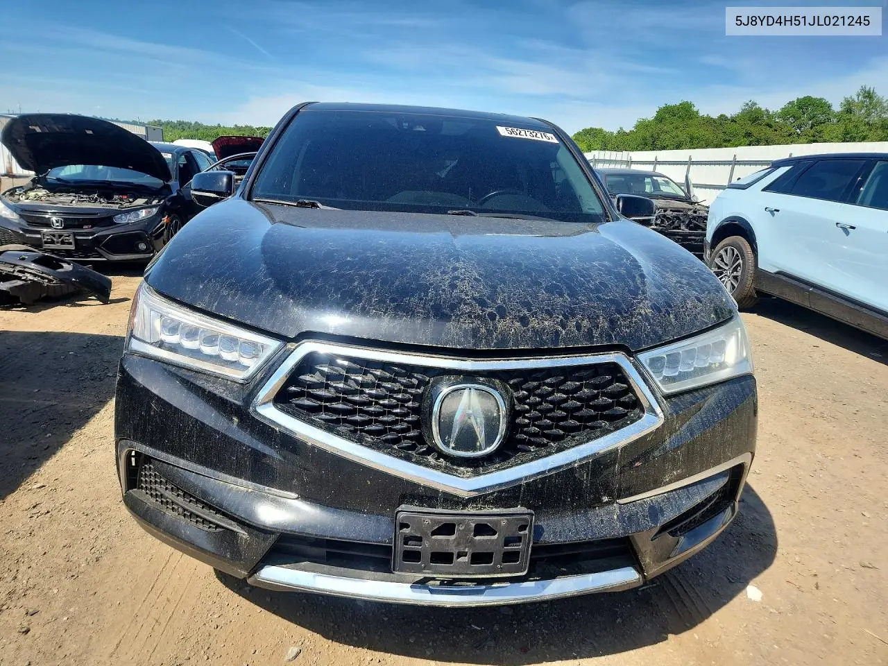 2018 Acura Mdx Technology VIN: 5J8YD4H51JL021245 Lot: 56273276