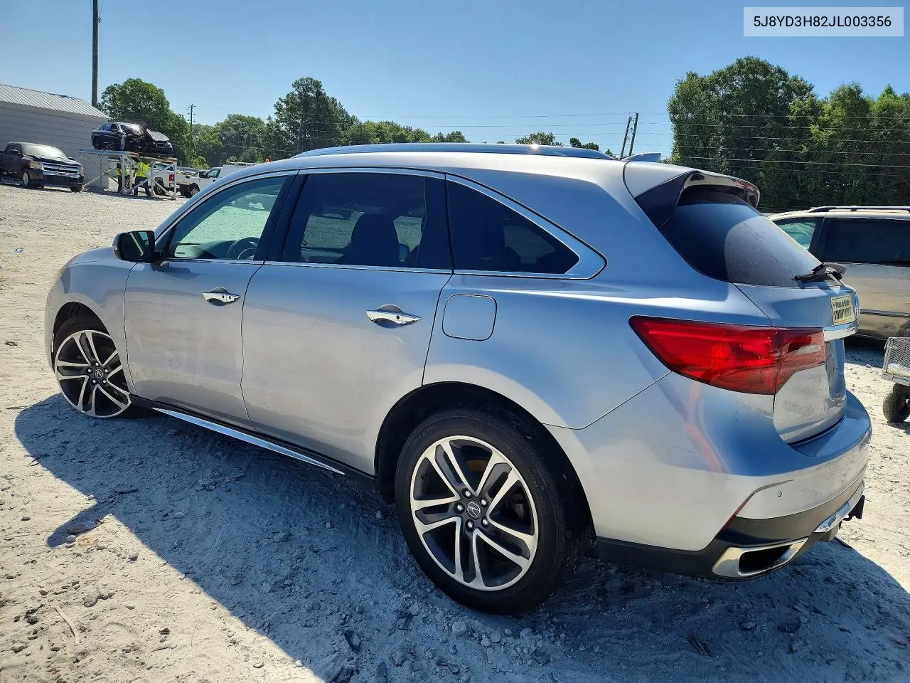 2018 Acura Mdx Advance VIN: 5J8YD3H82JL003356 Lot: 58319436