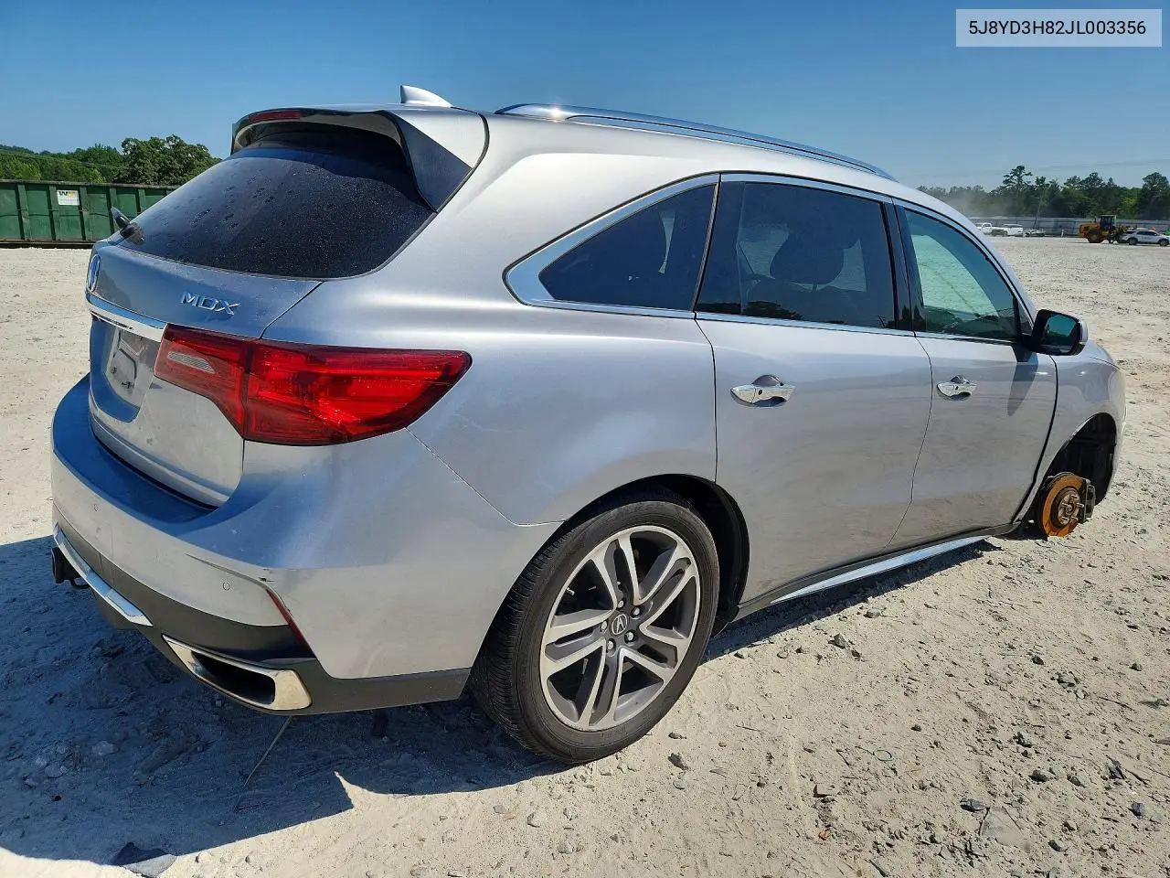 2018 Acura Mdx Advance VIN: 5J8YD3H82JL003356 Lot: 58319436