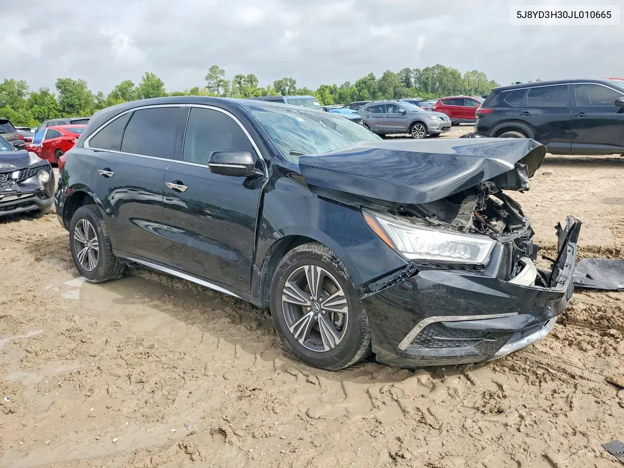 2018 Acura Mdx VIN: 5J8YD3H30JL010665 Lot: 61118856