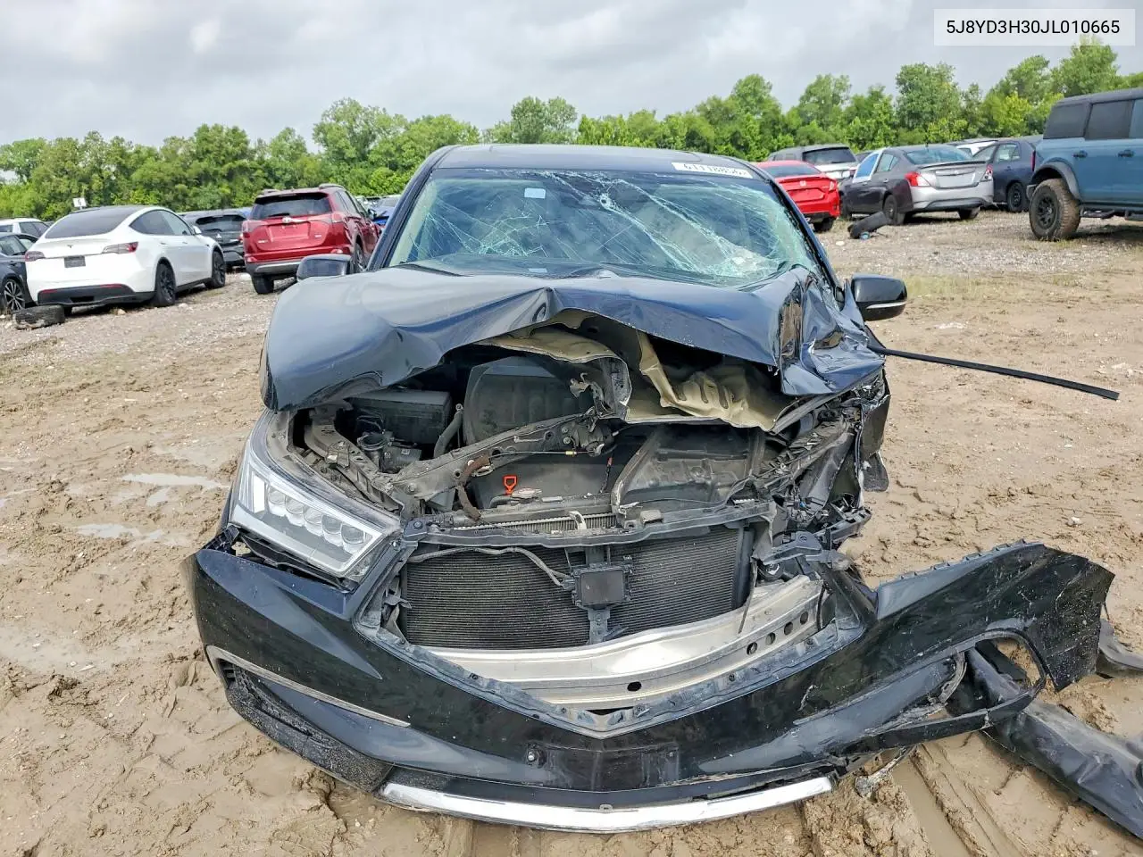 2018 Acura Mdx VIN: 5J8YD3H30JL010665 Lot: 61118856