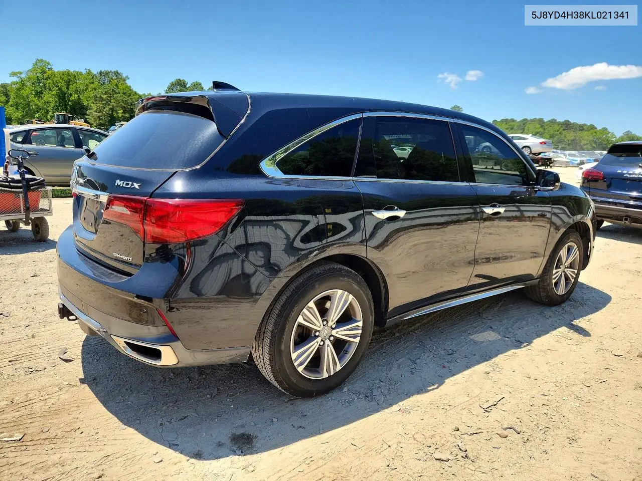 2019 Acura Mdx VIN: 5J8YD4H38KL021341 Lot: 61153356