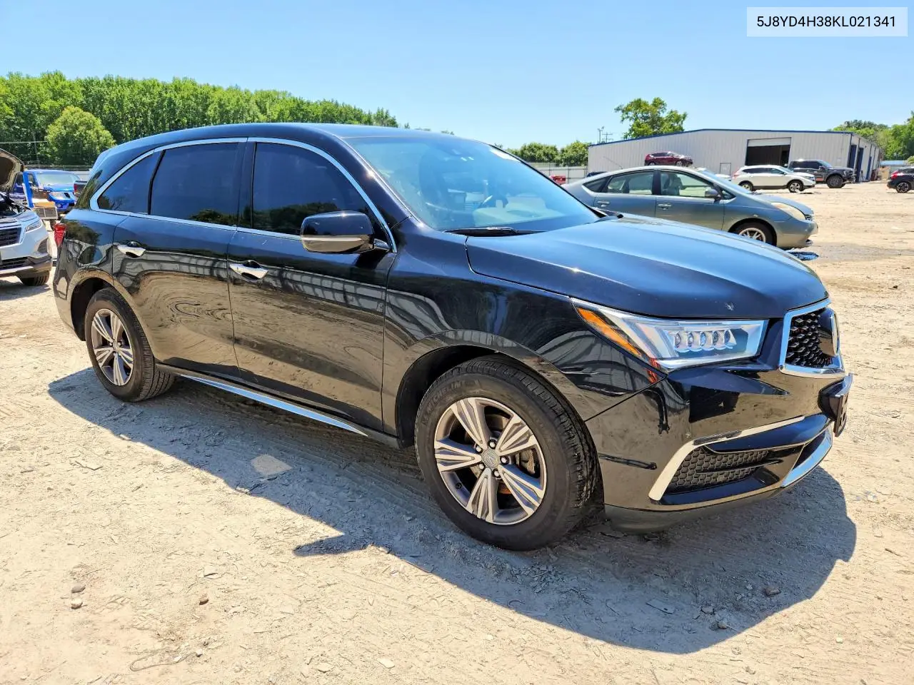 2019 Acura Mdx VIN: 5J8YD4H38KL021341 Lot: 61153356