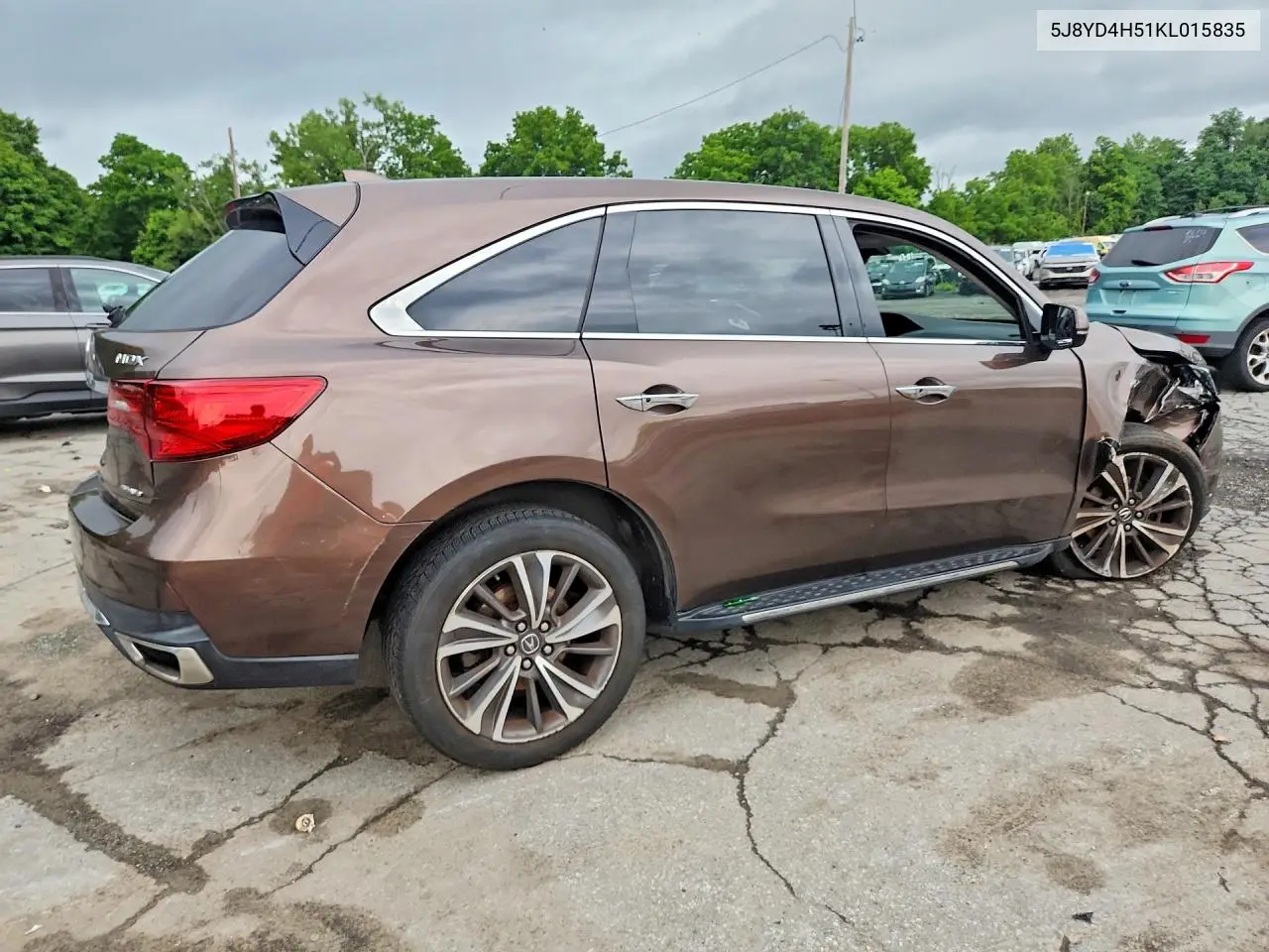 2019 Acura Mdx Technology VIN: 5J8YD4H51KL015835 Lot: 61245036