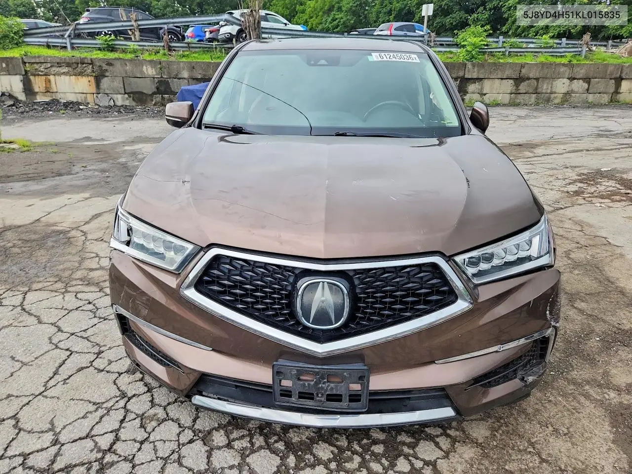 2019 Acura Mdx Technology VIN: 5J8YD4H51KL015835 Lot: 61245036