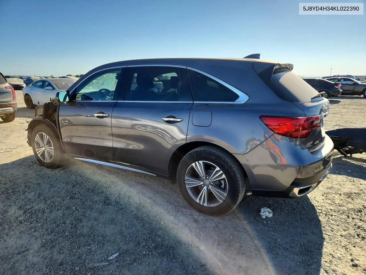 2019 Acura Mdx VIN: 5J8YD4H34KL022390 Lot: 62130776
