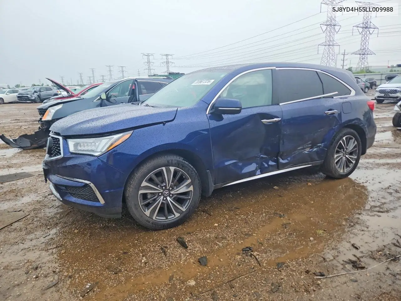 2020 Acura Mdx Technology VIN: 5J8YD4H55LL009988 Lot: 56961326