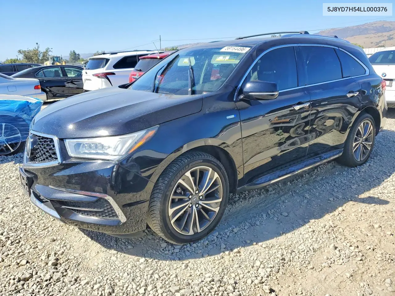 2020 Acura Mdx Sport Hybrid Technology VIN: 5J8YD7H54LL000376 Lot: 59164496