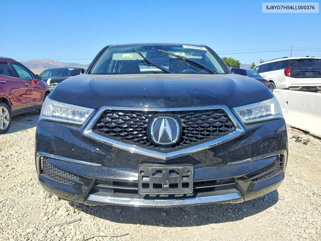2020 Acura Mdx Sport Hybrid Technology VIN: 5J8YD7H54LL000376 Lot: 59164496