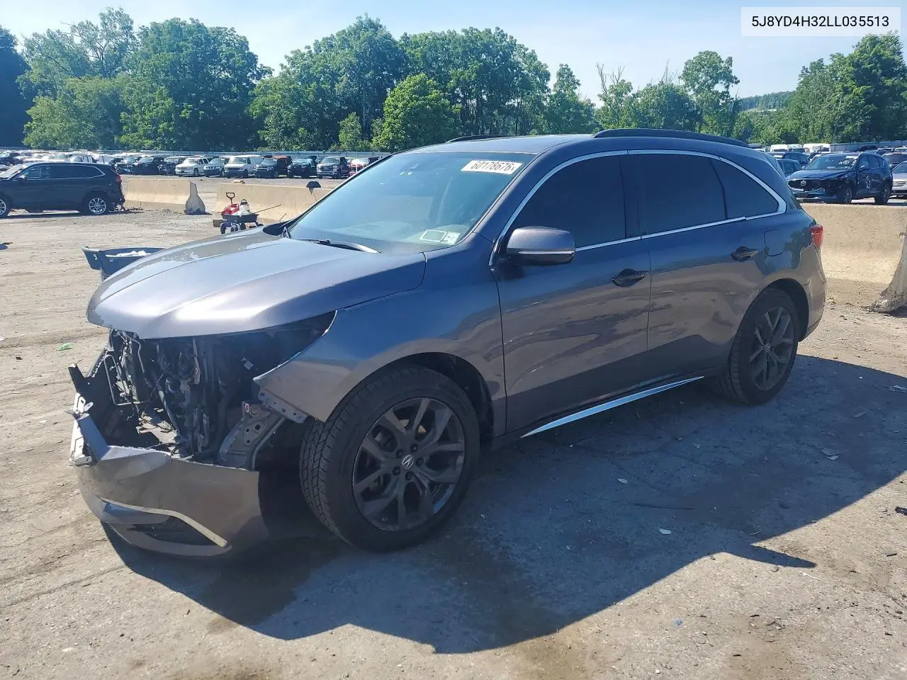 2020 Acura Mdx VIN: 5J8YD4H32LL035513 Lot: 60178676
