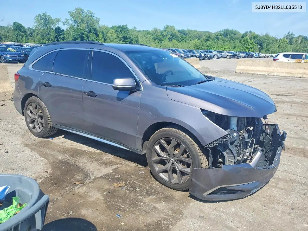 2020 Acura Mdx VIN: 5J8YD4H32LL035513 Lot: 60178676