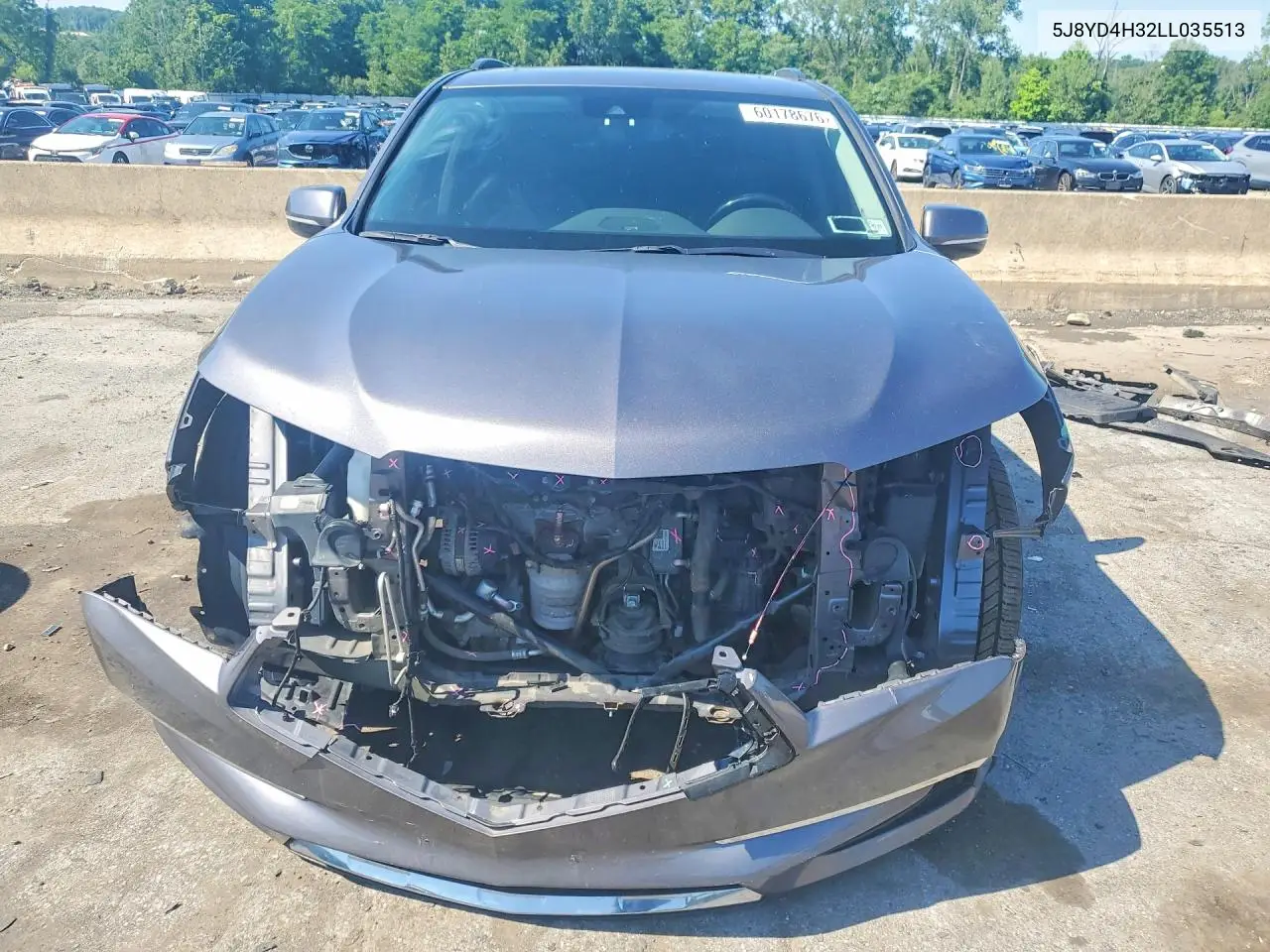 2020 Acura Mdx VIN: 5J8YD4H32LL035513 Lot: 60178676