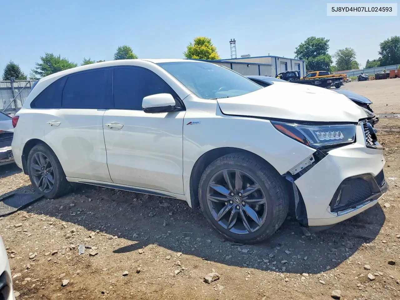 2020 Acura Mdx A-Spec VIN: 5J8YD4H07LL024593 Lot: 60849406