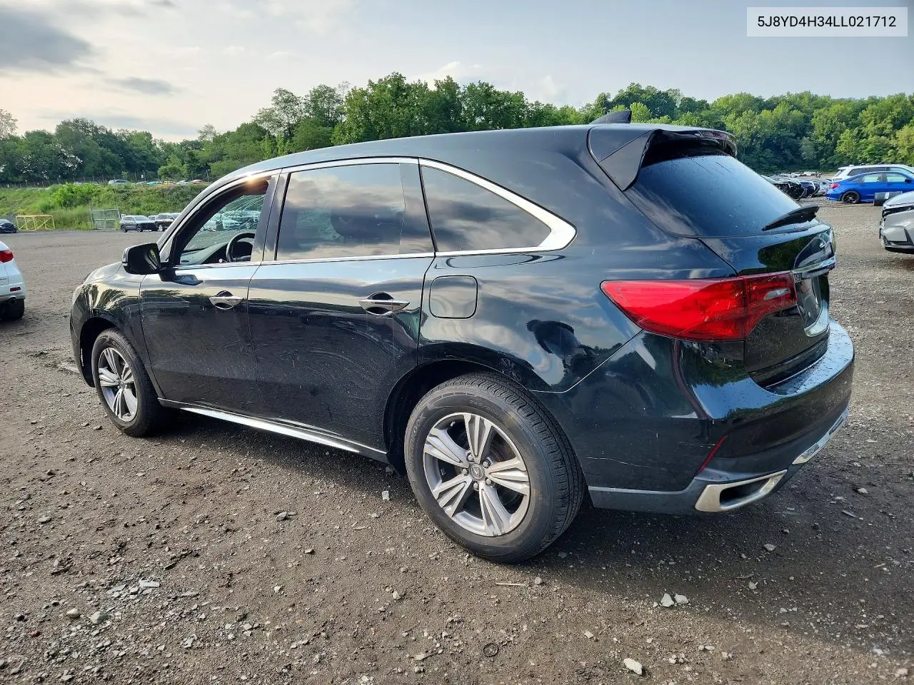 2020 Acura Mdx VIN: 5J8YD4H34LL021712 Lot: 61164896