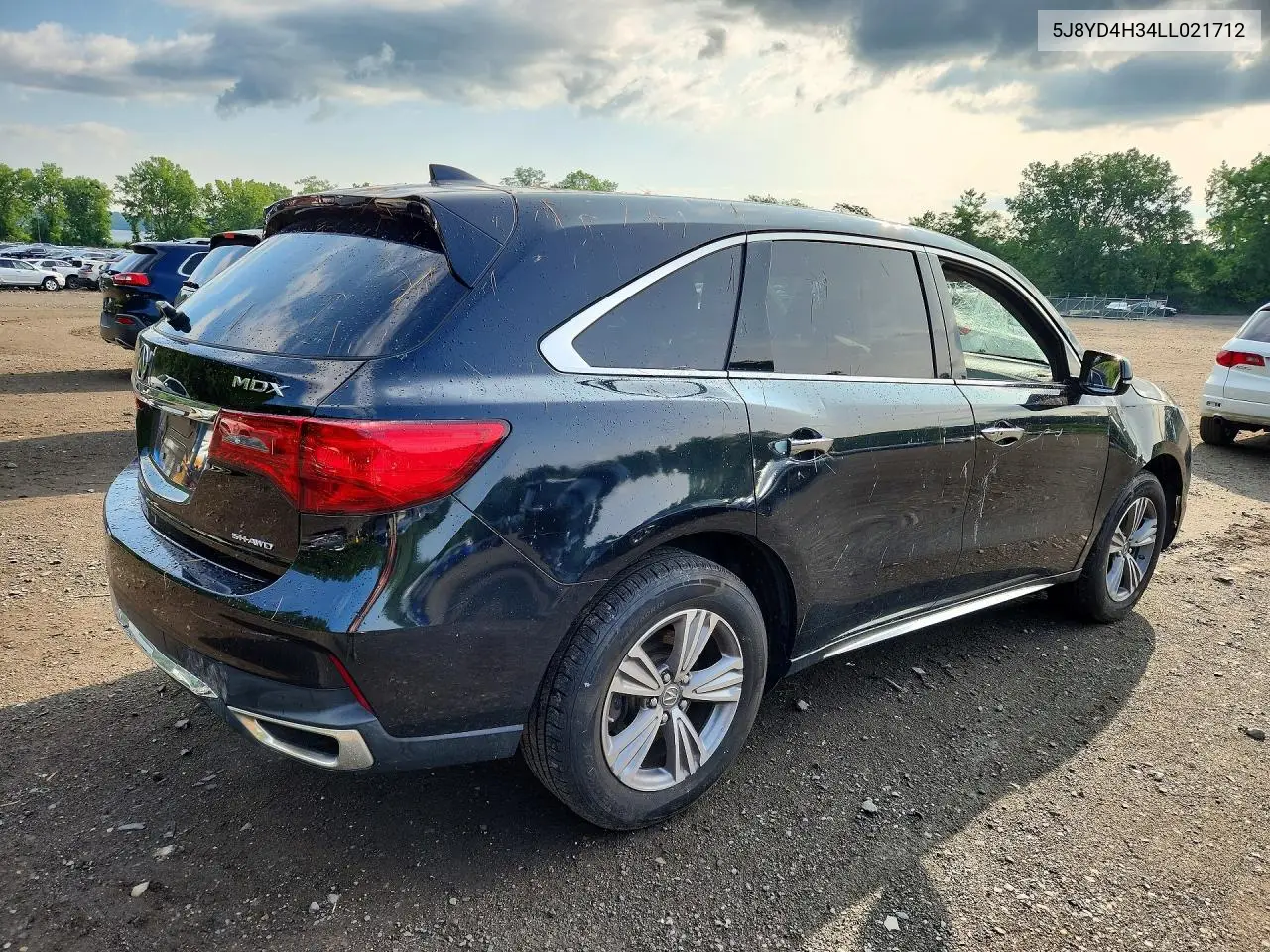 2020 Acura Mdx VIN: 5J8YD4H34LL021712 Lot: 61164896