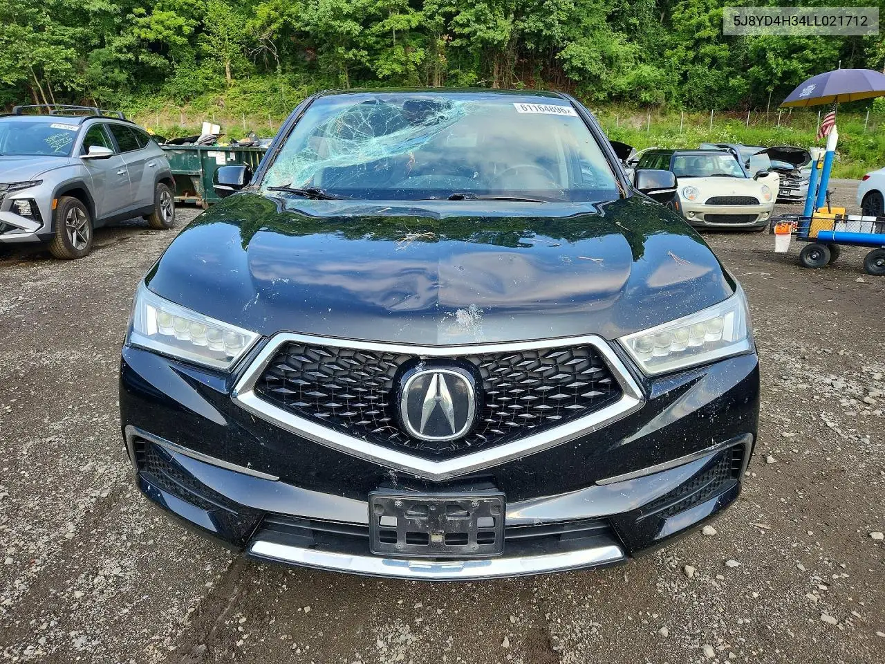 2020 Acura Mdx VIN: 5J8YD4H34LL021712 Lot: 61164896