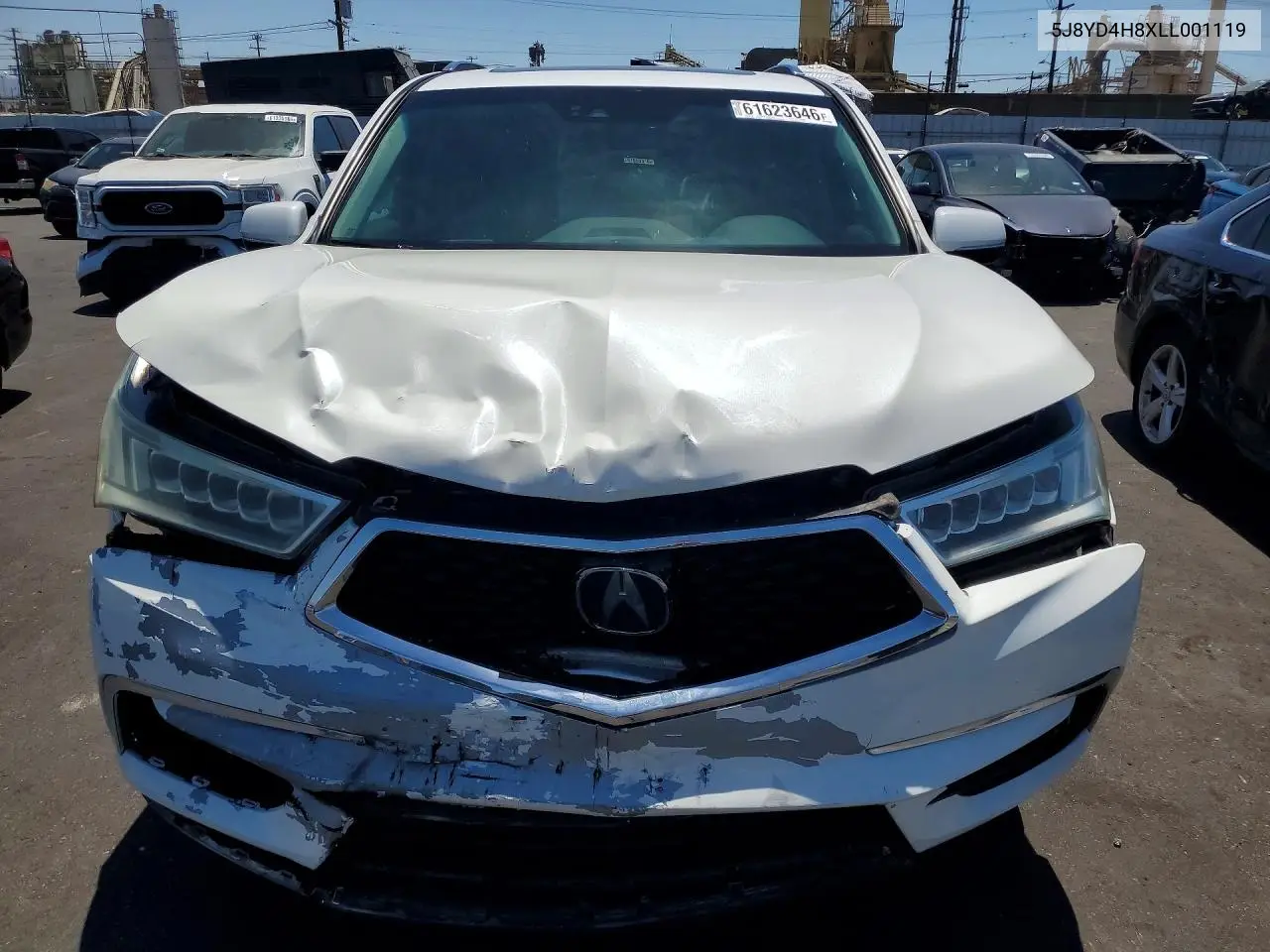 2020 Acura Mdx Advance VIN: 5J8YD4H8XLL001119 Lot: 61623646