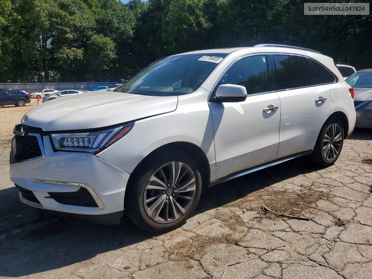 2020 Acura Mdx Technology VIN: 5J8YD4H50LL047824 Lot: 61769806