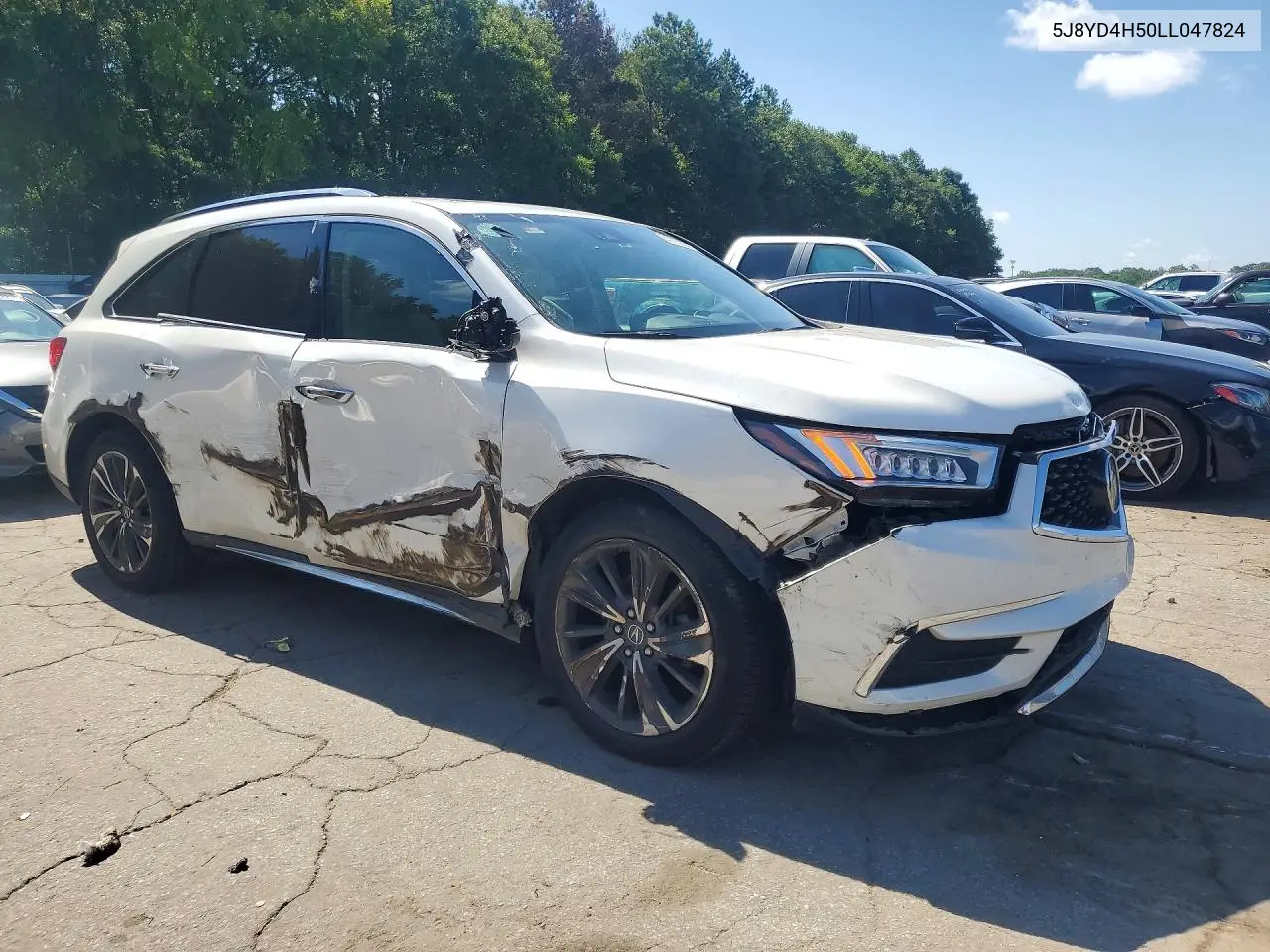 2020 Acura Mdx Technology VIN: 5J8YD4H50LL047824 Lot: 61769806