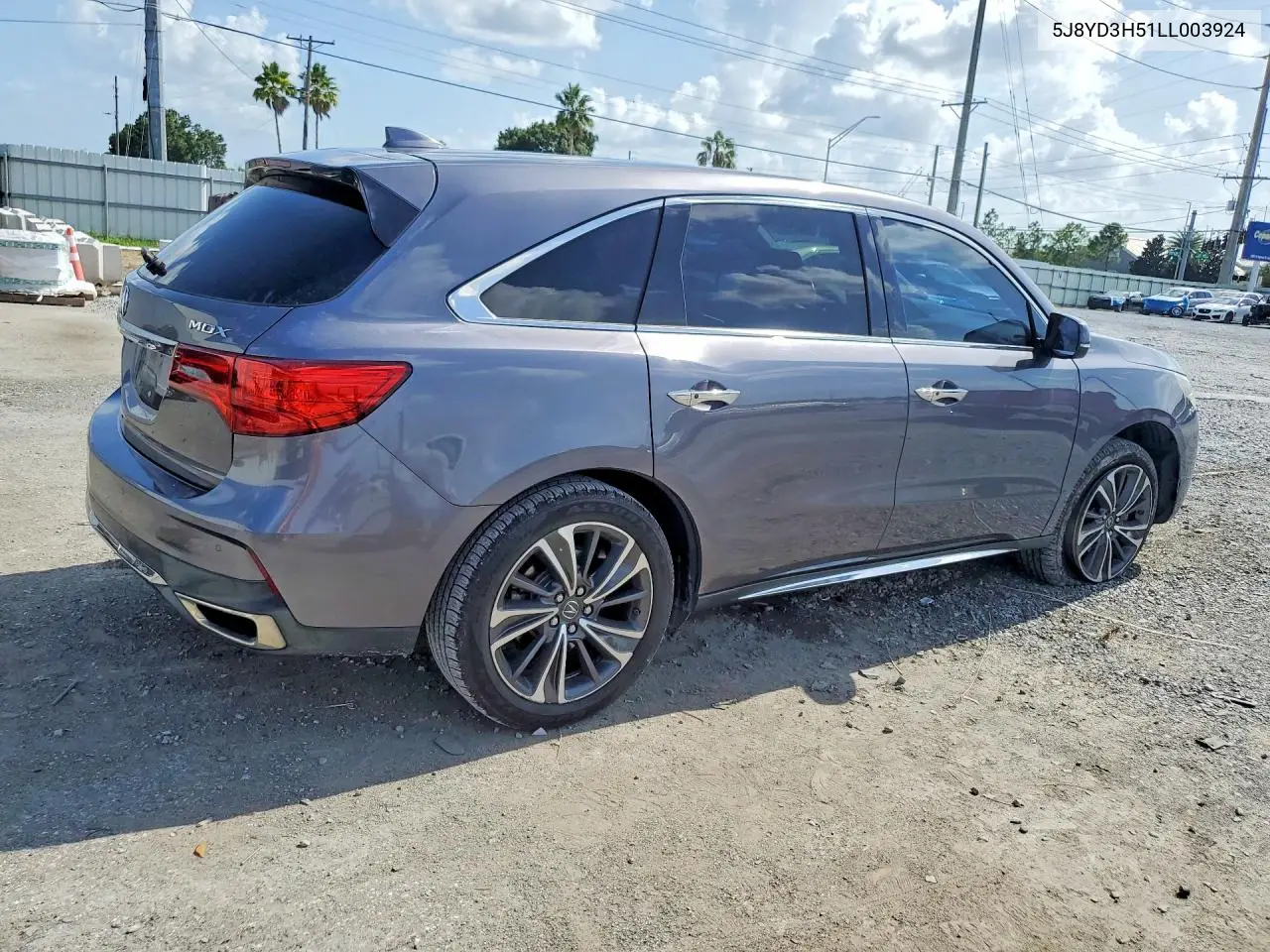 2020 Acura Mdx Technology VIN: 5J8YD3H51LL003924 Lot: 62207056