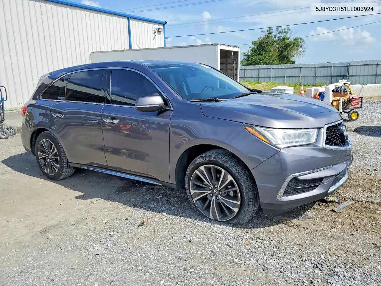 2020 Acura Mdx Technology VIN: 5J8YD3H51LL003924 Lot: 62207056