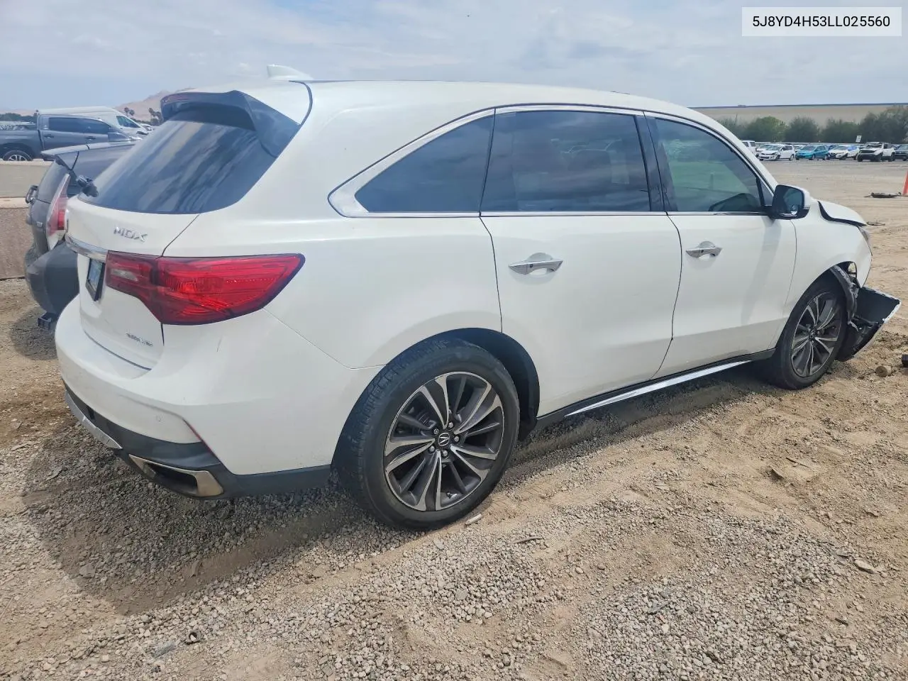 2020 Acura Mdx Technology VIN: 5J8YD4H53LL025560 Lot: 62313666