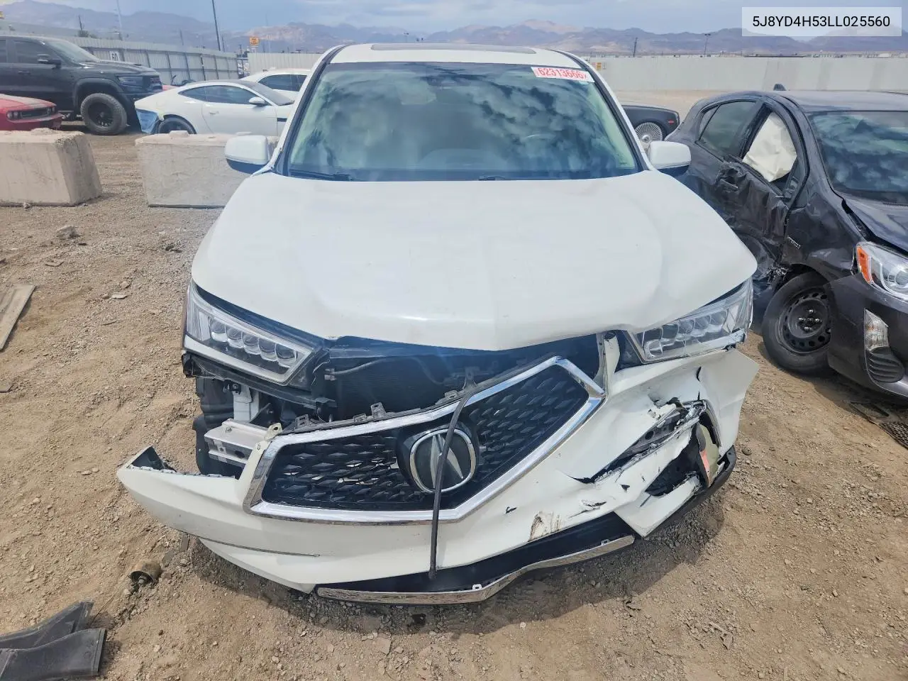 2020 Acura Mdx Technology VIN: 5J8YD4H53LL025560 Lot: 62313666