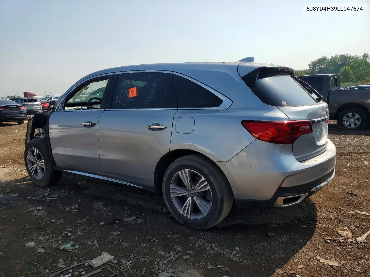 2020 Acura Mdx VIN: 5J8YD4H39LL047674 Lot: 77249245
