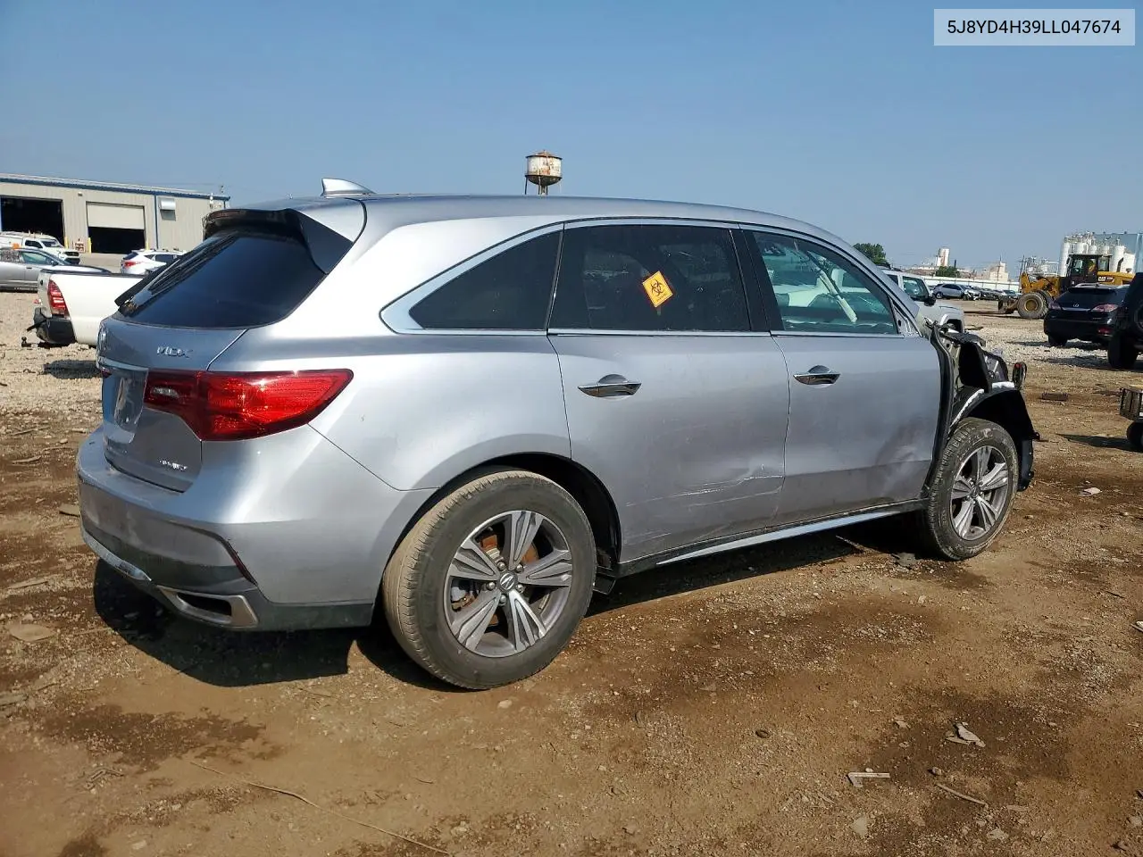 2020 Acura Mdx VIN: 5J8YD4H39LL047674 Lot: 77249245