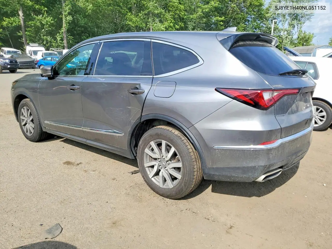2022 Acura Mdx Technology VIN: 5J8YE1H40NL051152 Lot: 57034256