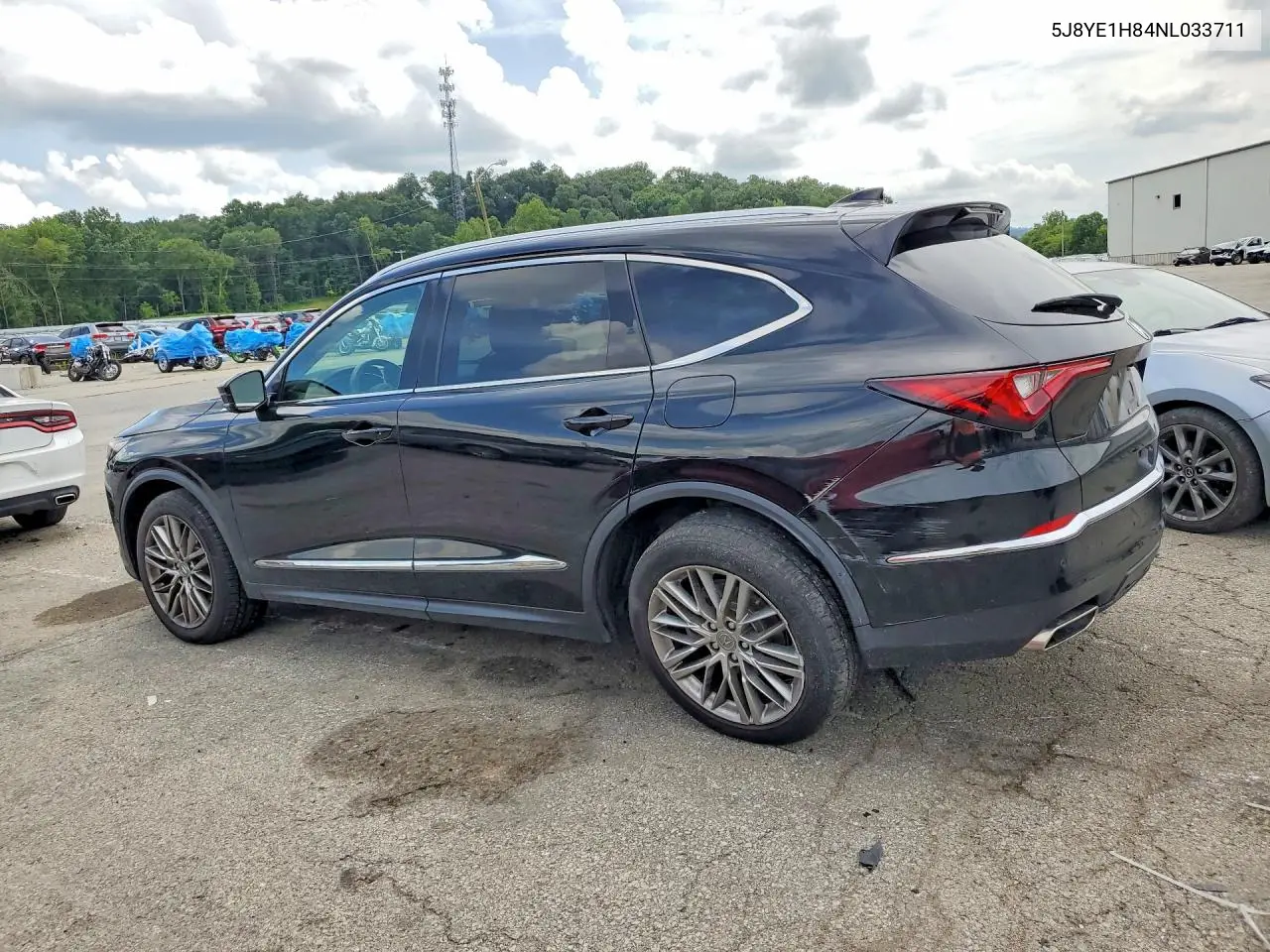 2022 Acura Mdx Advance VIN: 5J8YE1H84NL033711 Lot: 60990996