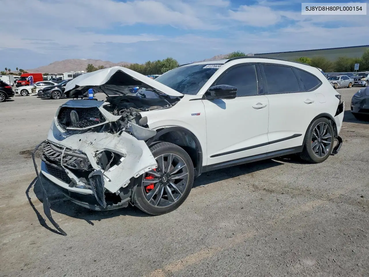 2023 Acura Mdx Type S Advance VIN: 5J8YD8H80PL000154 Lot: 61226656